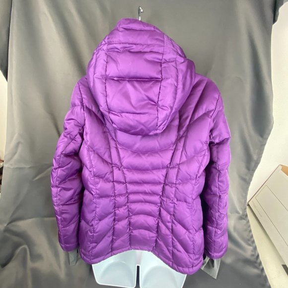 Lands End Purple Puffer Down Jacket Size Small 6-8 - Picture 12 of 13